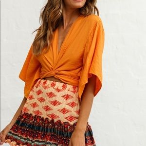 Indikah Rivera Tie Top- SOLD